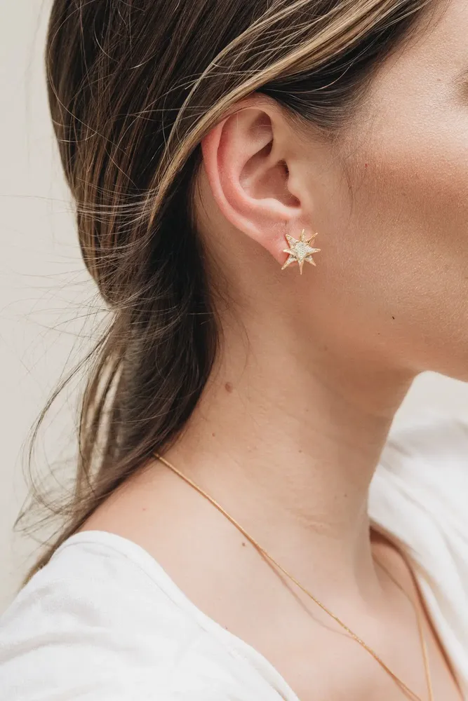 Bijoux - Boucles d'oreilles à Clous  d'étoile - CÂPÂ JEWERLY