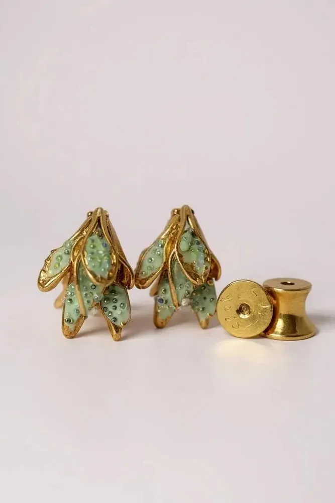 Bijoux - Boucles d'oreilles mini-feuilles Nebula - CÂPÂ JEWERLY