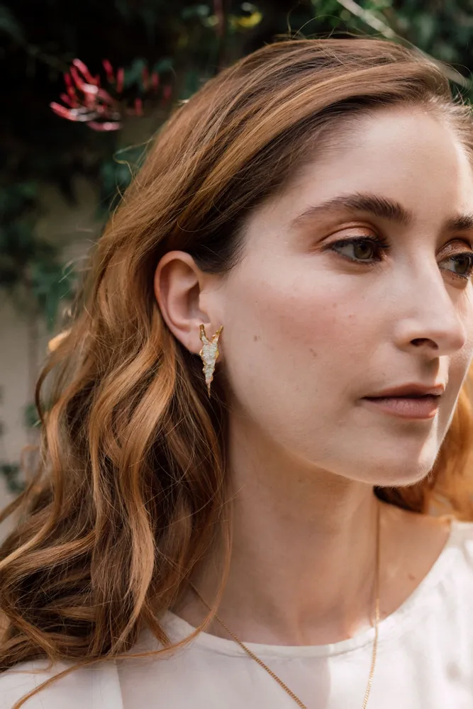 Bijoux - Boucles d'oreilles Feuilles de velours Alocasia - CÂPÂ JEWERLY