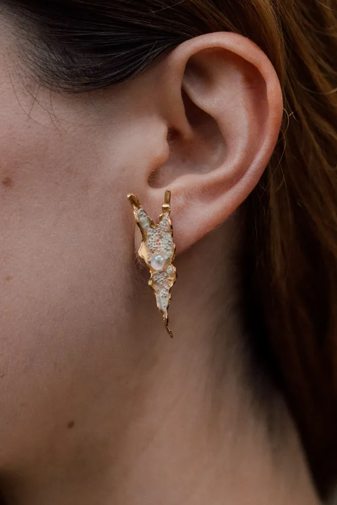 Bijoux - Boucles d'oreilles Feuilles de velours Alocasia - CÂPÂ JEWERLY