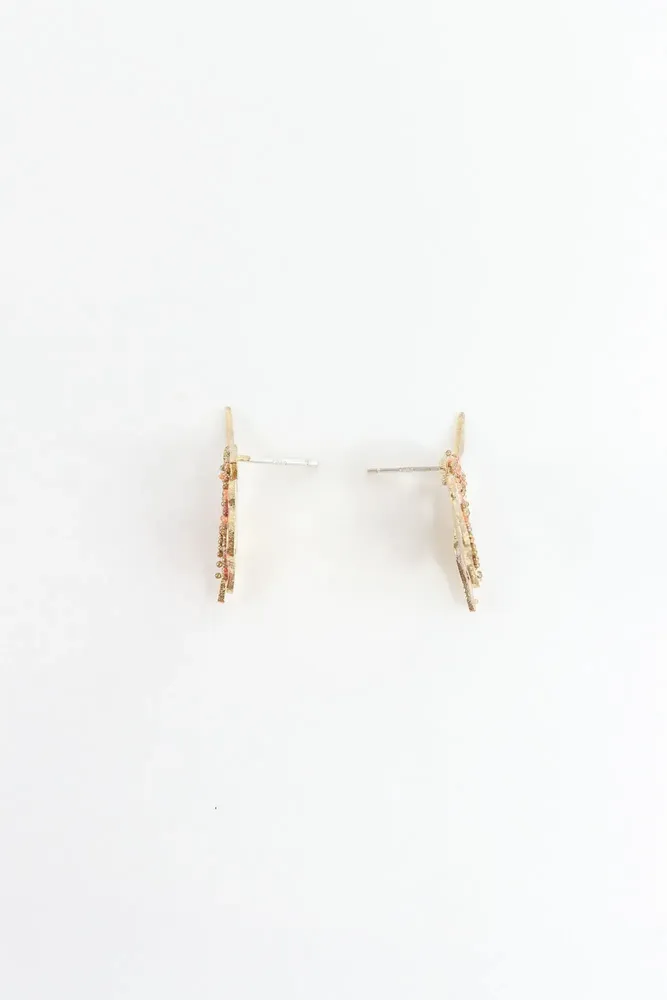 Bijoux - Boucles d'oreilles à Motif de Carnation - CÂPÂ JEWERLY