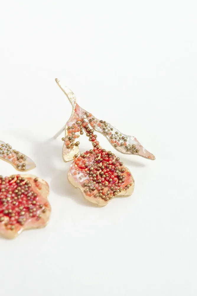 Bijoux - Boucles d'oreilles à Motif de Carnation - CÂPÂ JEWERLY