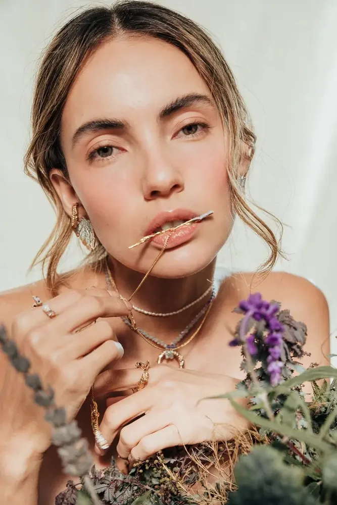 Bijoux - Collier avec nœud lavande - CÂPÂ JEWERLY