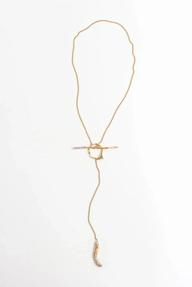 Bijoux - Collier avec nœud lavande - CÂPÂ JEWERLY