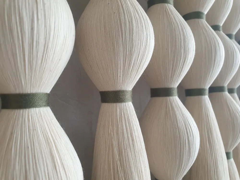 Autres décorations murales - Soft Rhythm : décoration murale en macramé superposé faite à la main - SARMAL DESIGN