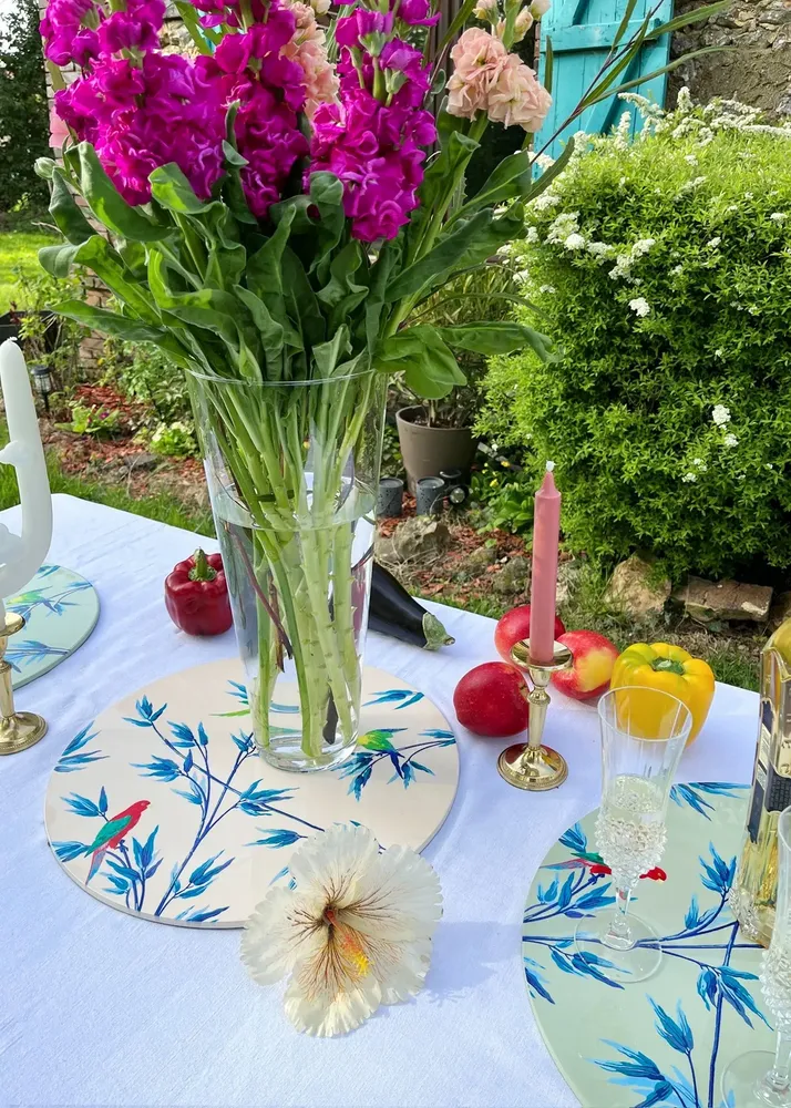 Objets de décoration - Set  ou centre de table Jardin des perroquets - PARADISIO IMAGINARIUM