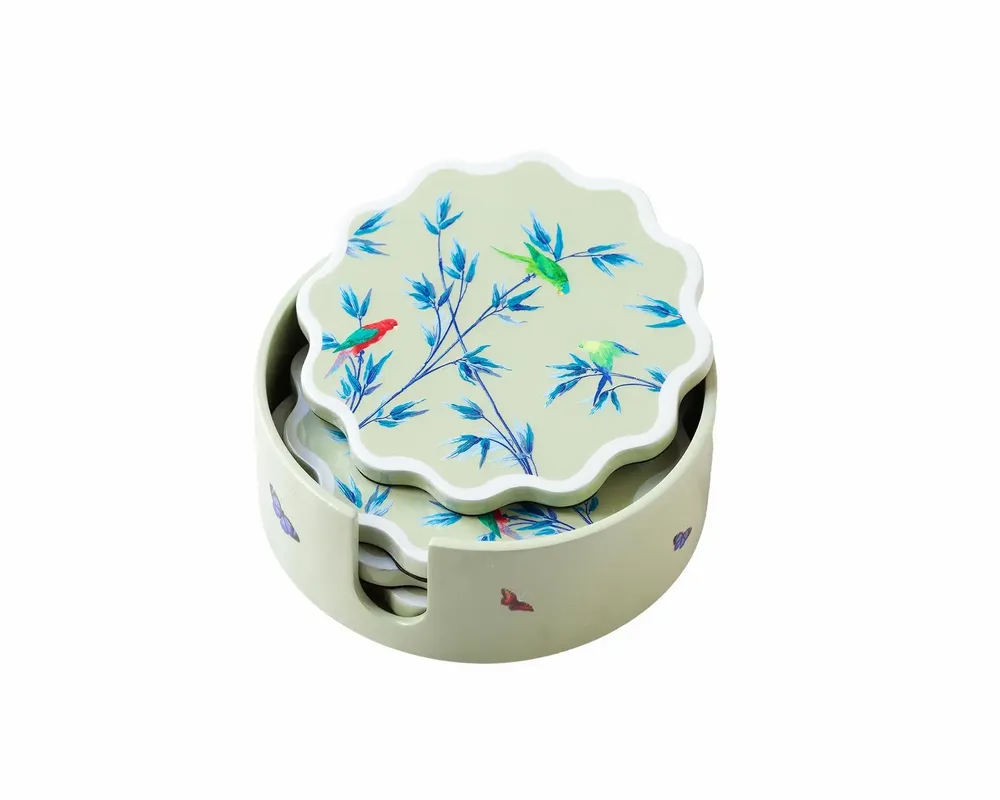 Objets de décoration - Sous verre  Jardin des perroquets - PARADISIO IMAGINARIUM