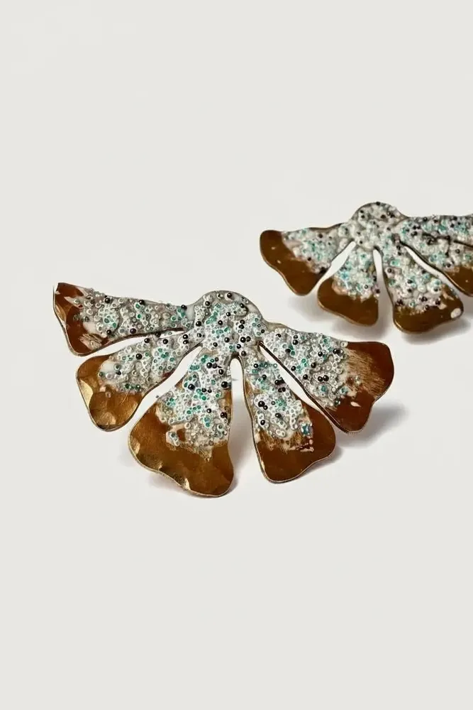 Bijoux - Boucles d'oreilles Fleur d'iris - CÂPÂ JEWERLY