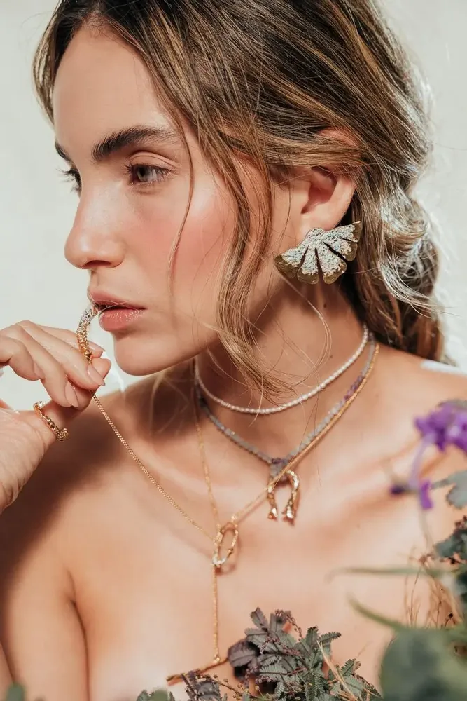 Bijoux - Boucles d'oreilles Fleur d'iris - CÂPÂ JEWERLY