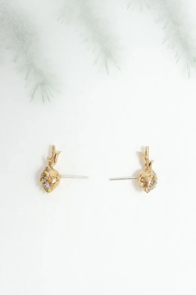 Bijoux - Boucles d'oreilles Clous Citron - CÂPÂ JEWERLY