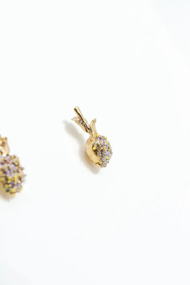 Bijoux - Boucles d'oreilles Clous Citron - CÂPÂ JEWERLY