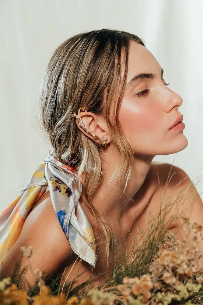 Hair accessories - Wild Provence Floral Pashmina - CÂPÂ JEWERLY