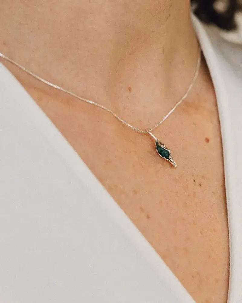 Jewelry - Coccon Emerald Pendant Necklace - CÂPÂ JEWERLY