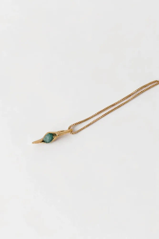 Jewelry - Coccon Emerald Pendant Necklace - CÂPÂ JEWERLY