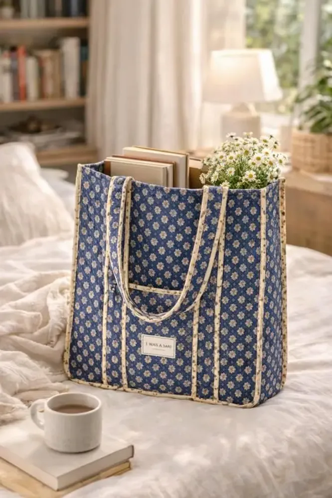 Sacs et cabas - Sac matelassé fabriqué à la main à partir de saris d'occasion - I WAS A SARI