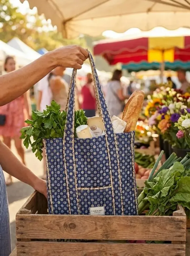 Sacs et cabas - Sac matelassé fabriqué à la main à partir de saris d'occasion - I WAS A SARI