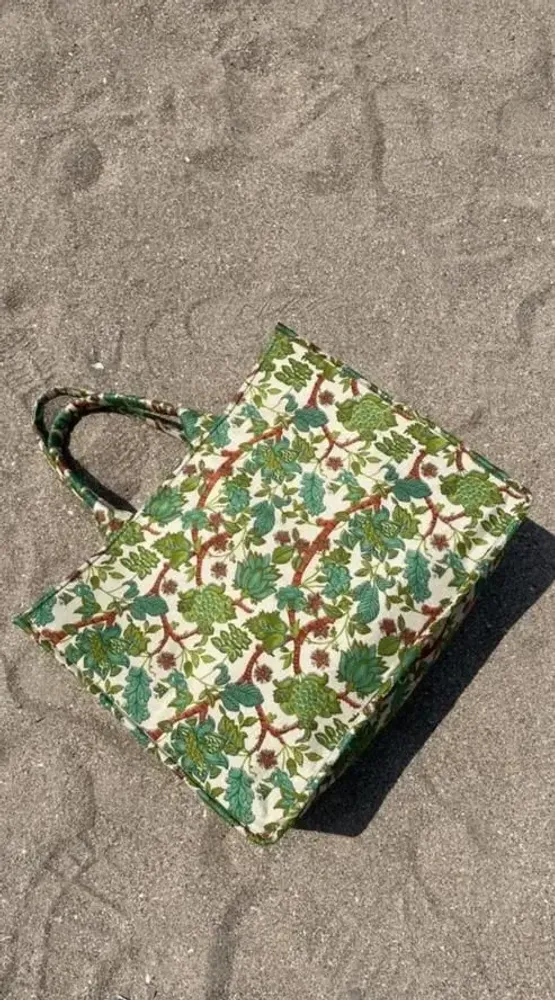 Sacs et cabas - Sac fourre-tout en sari zéro déchet Work - I WAS A SARI