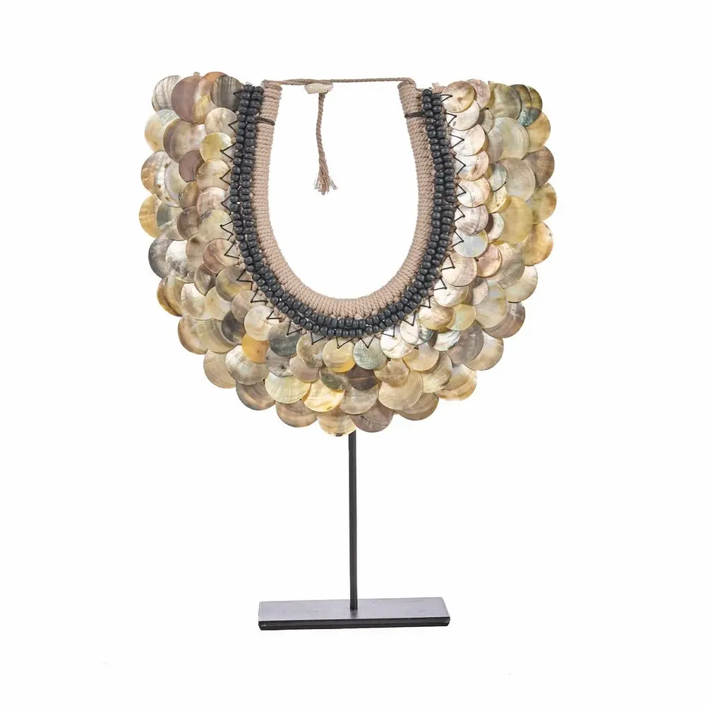 Objets de décoration - Le Clam Couture Sur Support - Naturel - BAZAR BIZAR LIVING