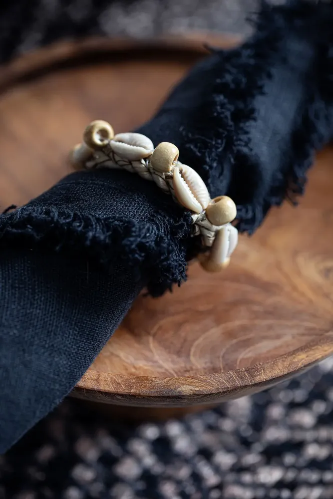 Serviettes - Le Rond De Serviette Shell - Naturel Blanc - BAZAR BIZAR LIVING