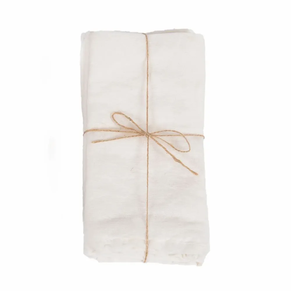 Serviettes - La Serviette Linen - Blanche - BAZAR BIZAR LIVING