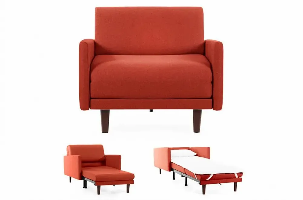 Fauteuils - Fauteuil lit Français 1 Place PACHA 80 LARGE accoudoirs amovibles : Coloris - Velours Brunei / 33 - BLEU CANARD - LIKOOLIS