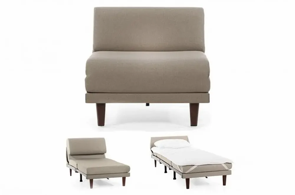 Armchairs - PACHA 70 SMALL 1-seater French armchair bed without armrests : Colour - Fabric / RED - FIlo - Red - LIKOOLIS