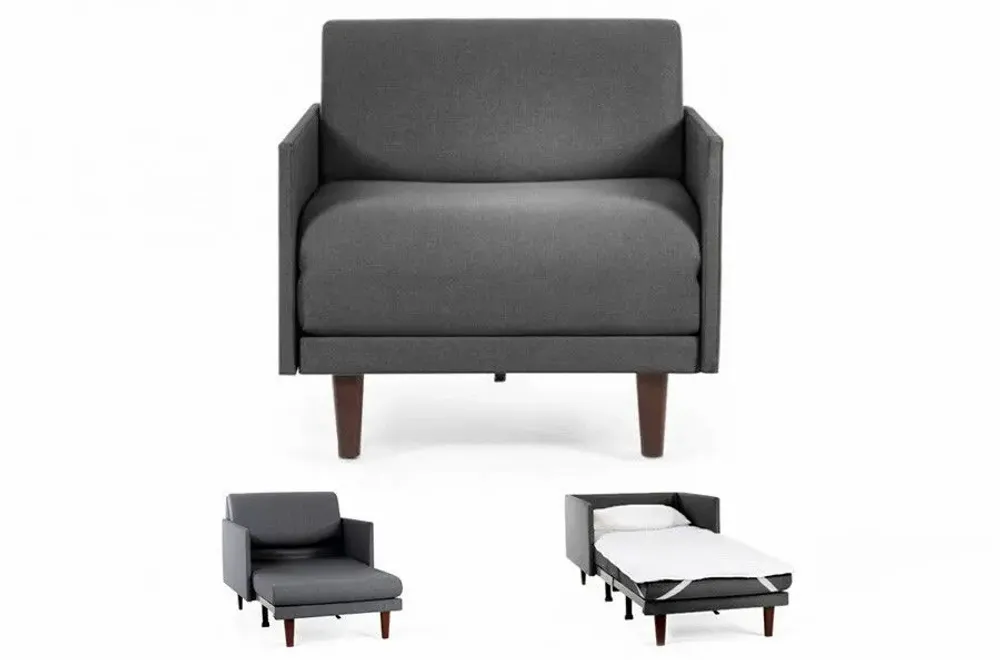 Fauteuils - Fauteuil lit Français 1 Place PACHA 80 MEDIUM accoudoirs amovibles : Coloris - CUIR - Beige Mastic 0809 - LIKOOLIS