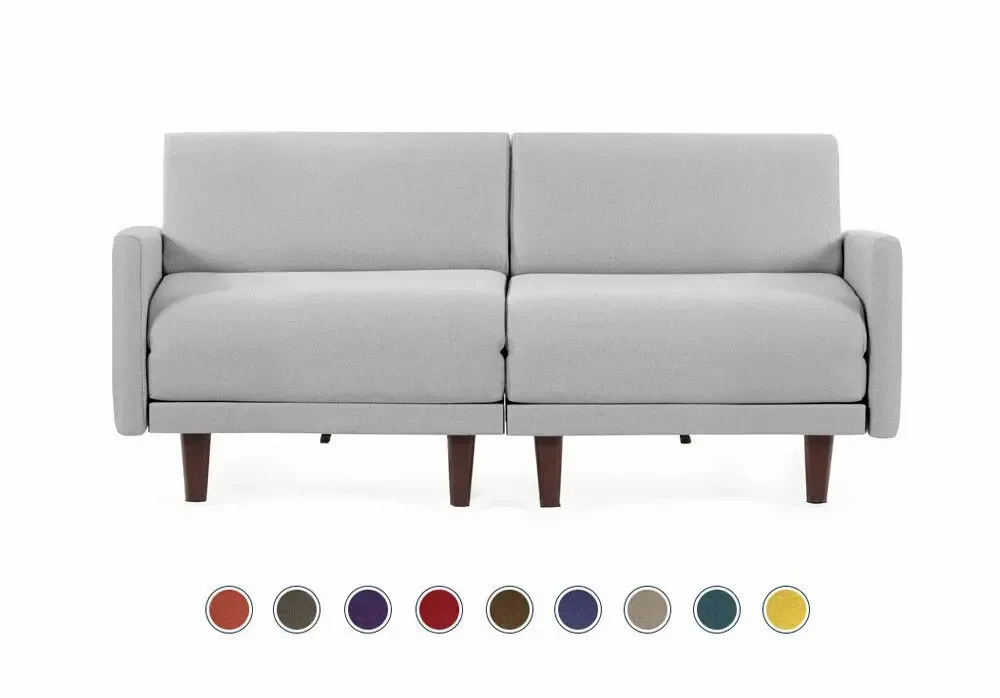 Fauteuils - Canapé lit Français 2/3places PACHA DUO 160 LARGE accoudoirs amovibles : Coloris - Tissu / ROUGE - FIlo - Red - LIKOOLIS