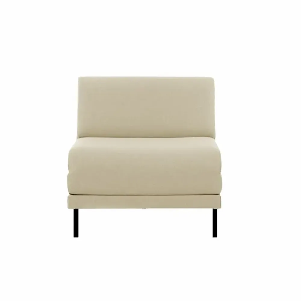 Armchairs - French 1-seater armchair BOSS 70 SMALL without armrests : Colour - Fabric / CASE - Filo - Marfil - LIKOOLIS