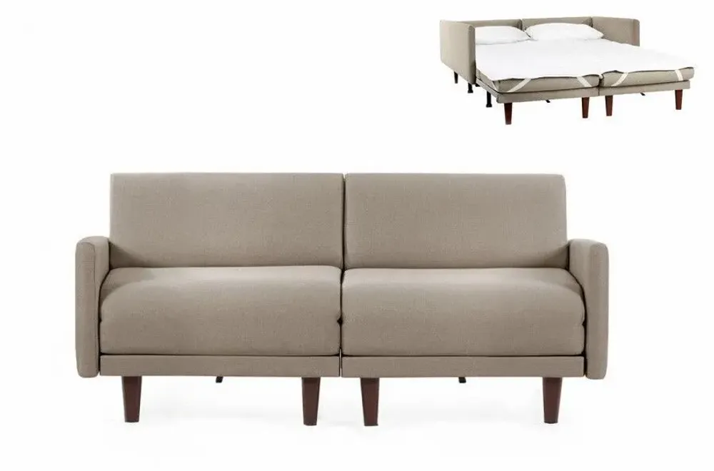 Armchairs - French sofa bed 2/3 places PACHA DUO 160 LARGE removable armrests: Colour - Brunei velvet / 33 - DUCK BLUE - LIKOOLIS