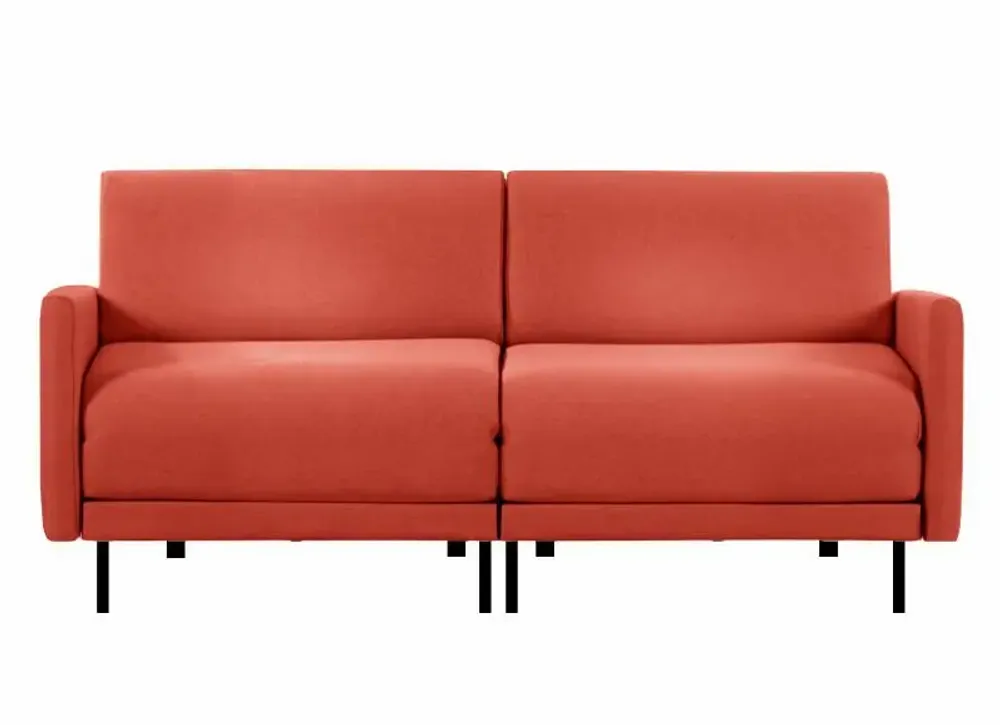 Armchairs - French 2-seater sofa bed BOSS DUO 140 LARGE removable armrests : Colour - Artificial leather / LIGHT GREY - COMBI - STONE - LIKOOLIS