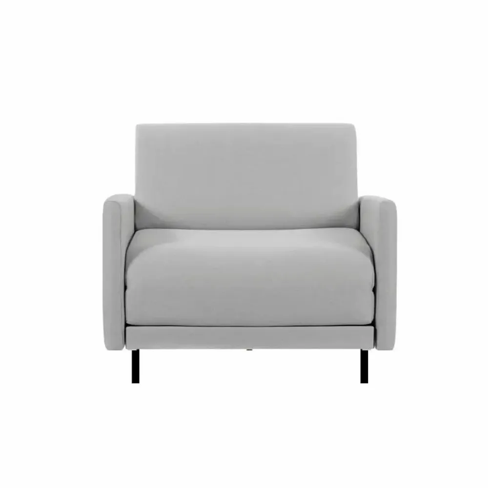 Fauteuils - Fauteuil lit Français 1 Place BOSS 70 LARGE accoudoirs amovibles : Coloris - Tissu / MARRON CHINé - Filo - Taupe - LIKOOLIS