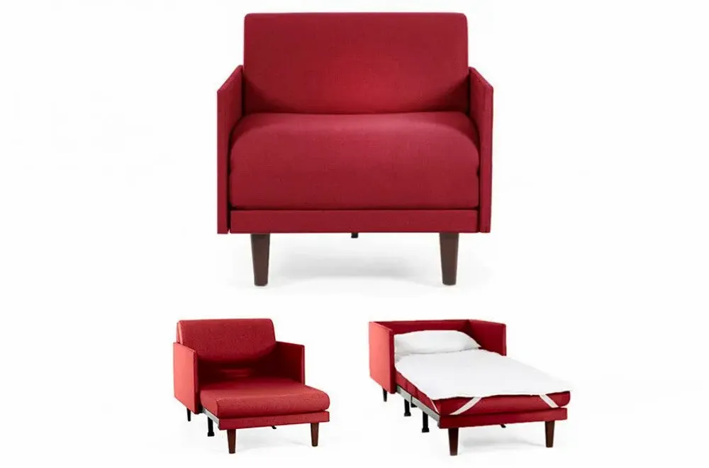 Armchairs - French 1-seater armchair bed PACHA 70 MEDIUM removable armrests : Colour - Fabric / MUSTARD YELLOW - Filo - Yellow - LIKOOLIS