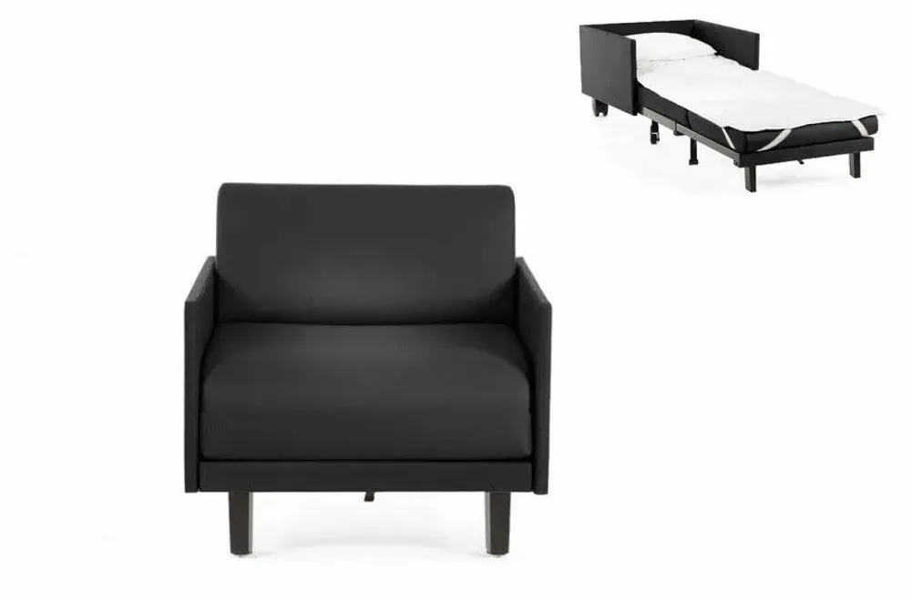 Fauteuils - Fauteuil lit Français 1 Place ROLLER 70 MEDIUM accoudoirs amovibles : Coloris - Velours Brunei / 38 - VERT AMANDE - LIKOOLIS