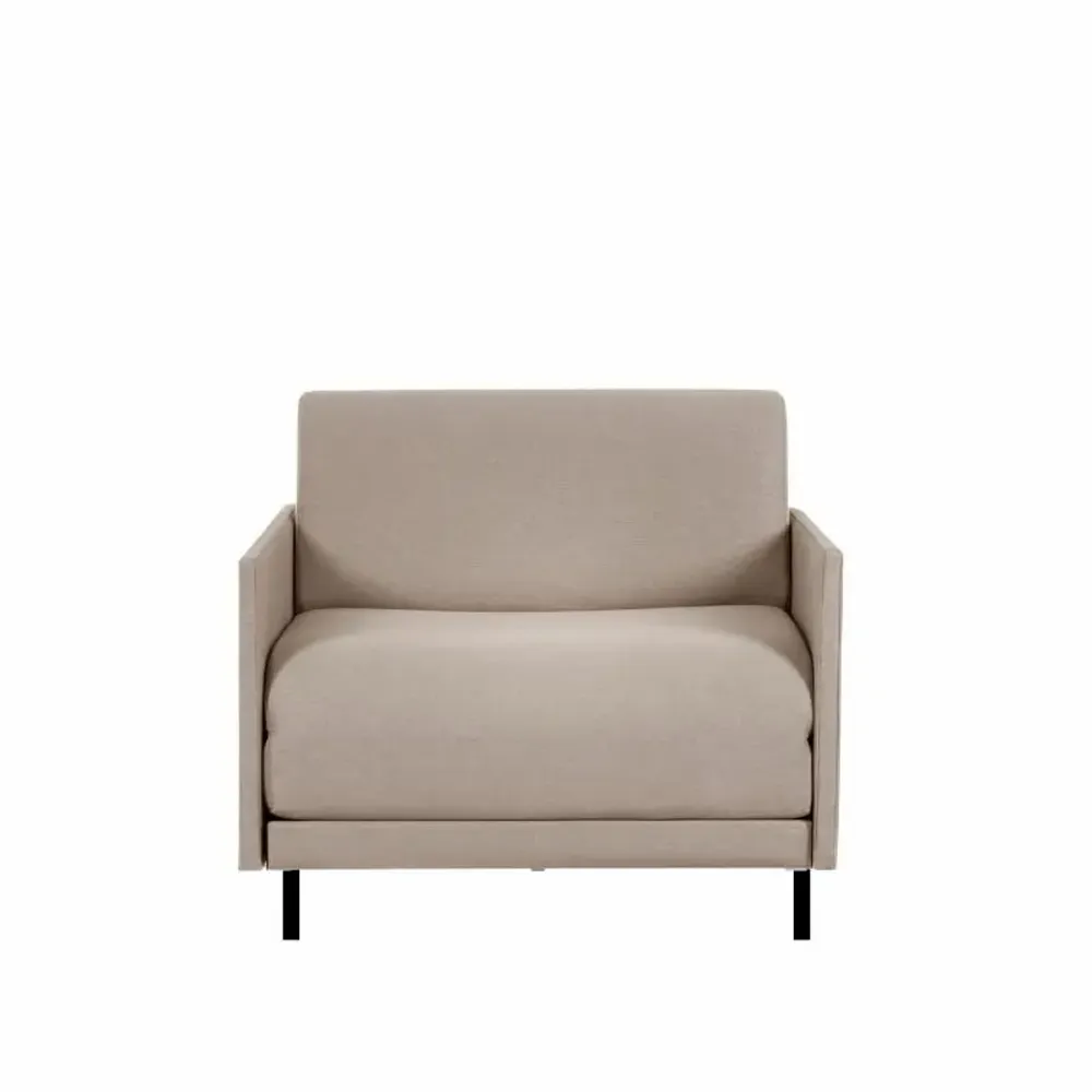 Armchairs - French 1-seater armchair bed BOSS 70 MEDIUM with removable armrests: Colour - Artificial-leather / RED - Playsuit - RED - LIKOOLIS