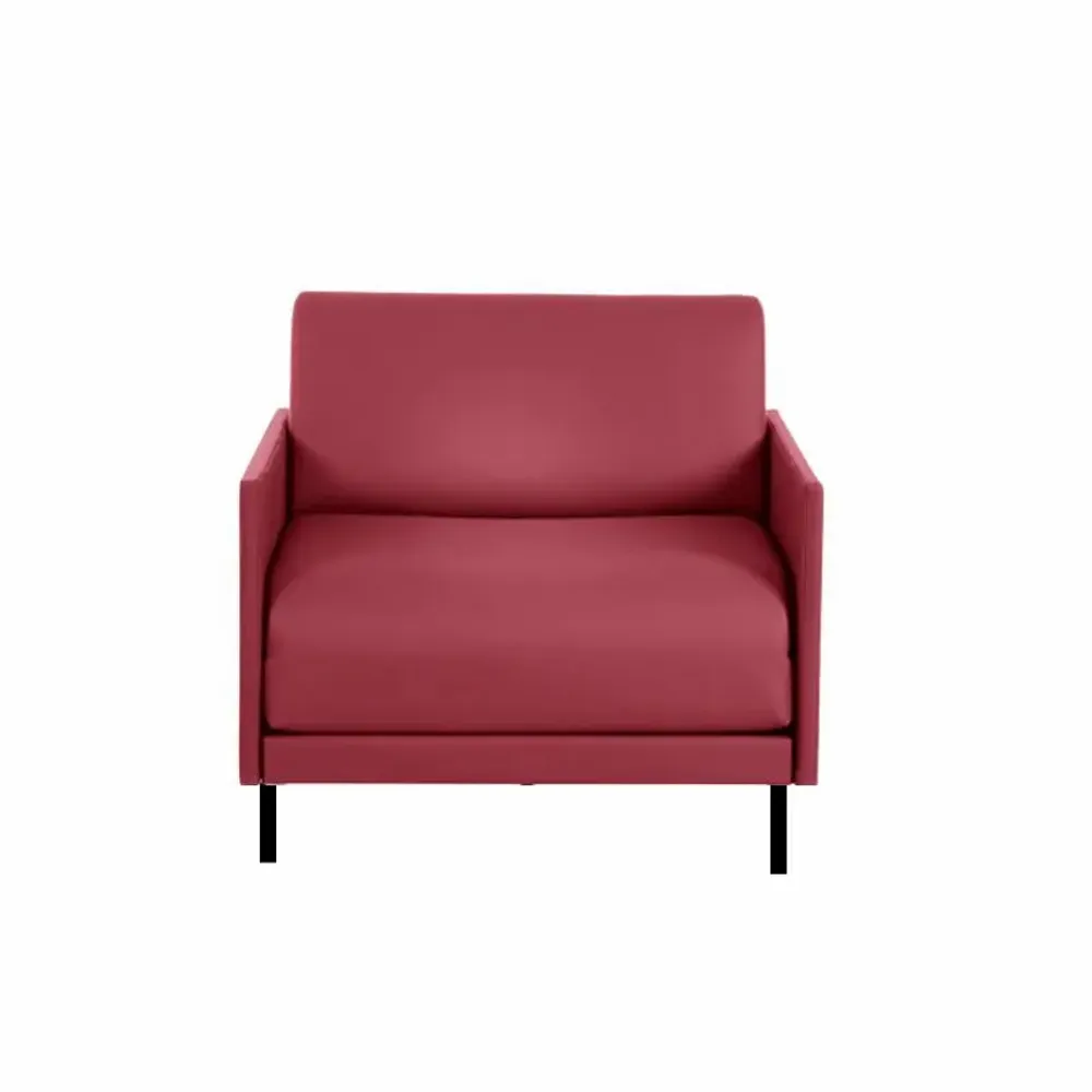 Fauteuils - Fauteuil lit Français 1 Place BOSS 80 MEDIUM accoudoirs amovibles : Coloris - Tissu / BLEU MARINE - Filo - Blue - LIKOOLIS