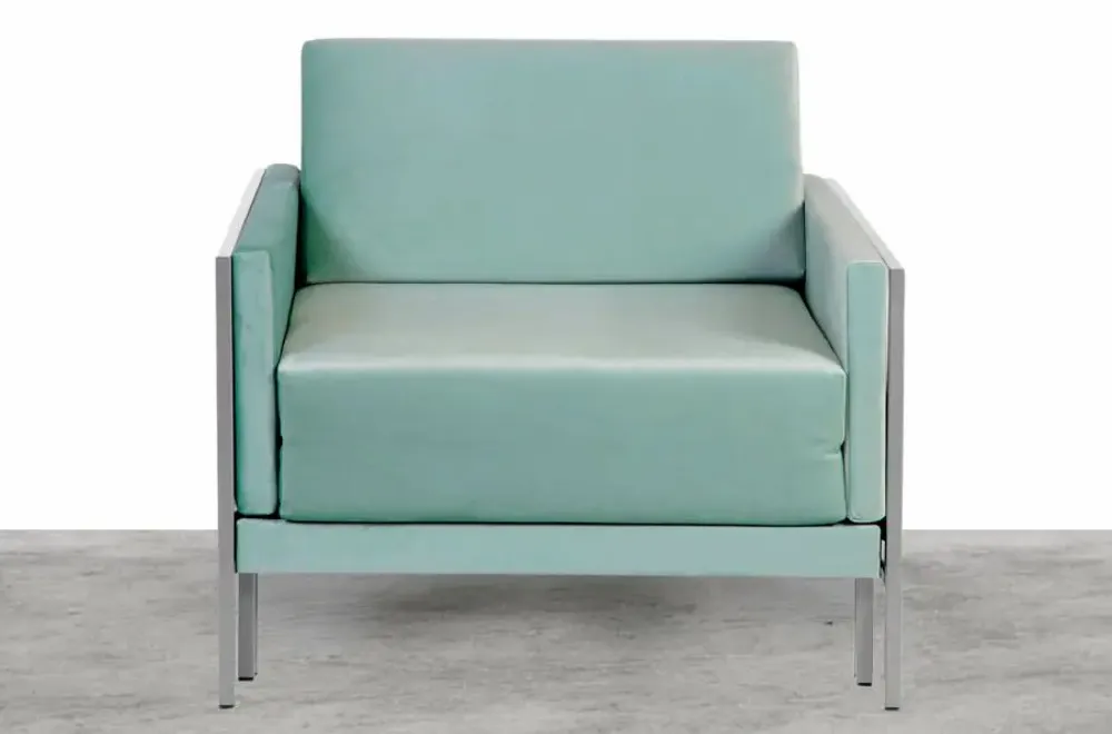 Armchairs - Square French Armchair Bed 80 x 80 in Fixed Armrest Fabrics: Colour - Fabric / CRU - Filo - Marfil - LIKOOLIS