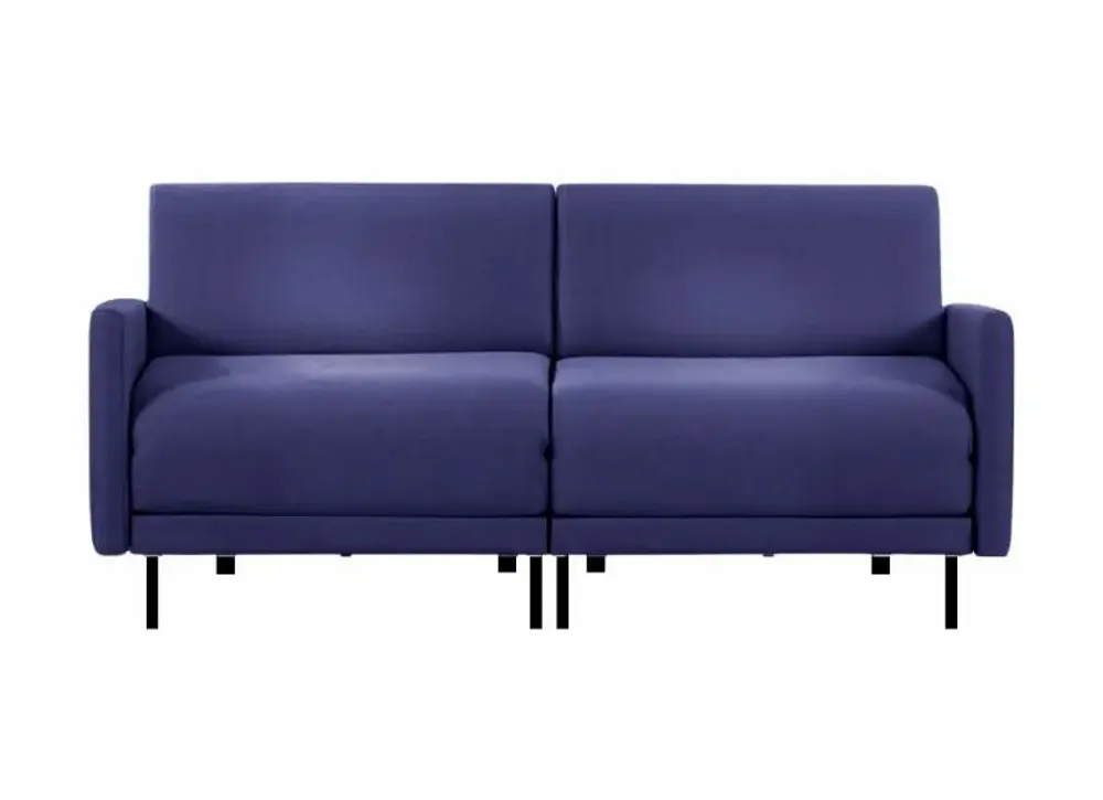 Fauteuils - Canapé lit Français 2 places BOSS DUO 140 LARGE accoudoirs amovibles : Coloris - Tissu / ORANGE - Filo - Orange - LIKOOLIS