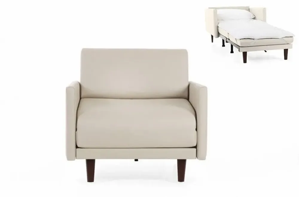 Armchairs - PACHA 1 Seater French Armchair Bed 80 LARGE removable armrests: Colour - Brunei Velvet / 38 - ALMOND GREEN - LIKOOLIS