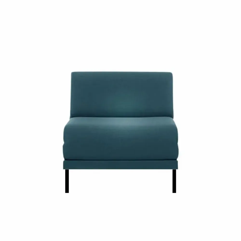 Armchairs - French 1-seater armchair bed BOSS 70 SMALL without armrests : Colour - Fabric / AQUAMA GREEN - Filo - Green - LIKOOLIS