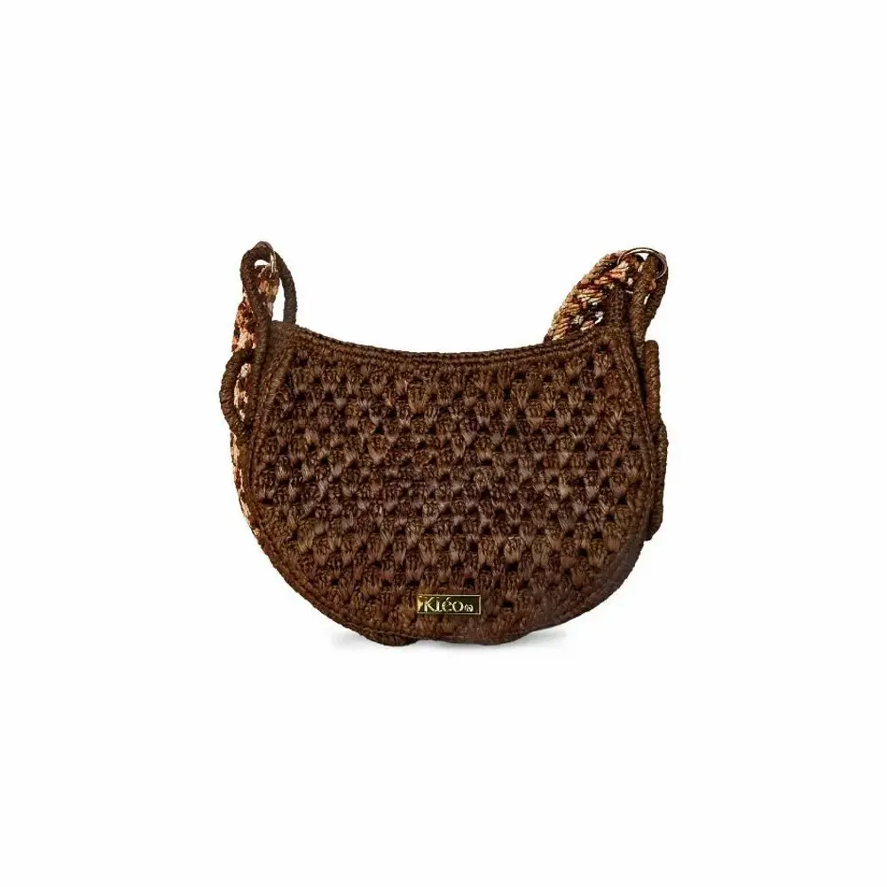Sacs et cabas - Sac raphia hobo avec anses macramées GEORGIA - KLEO