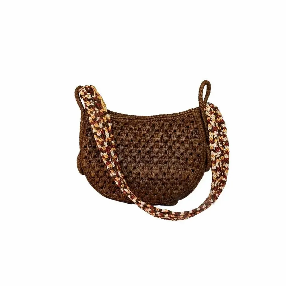 Sacs et cabas - Sac raphia hobo avec anses macramées GEORGIA - KLEO