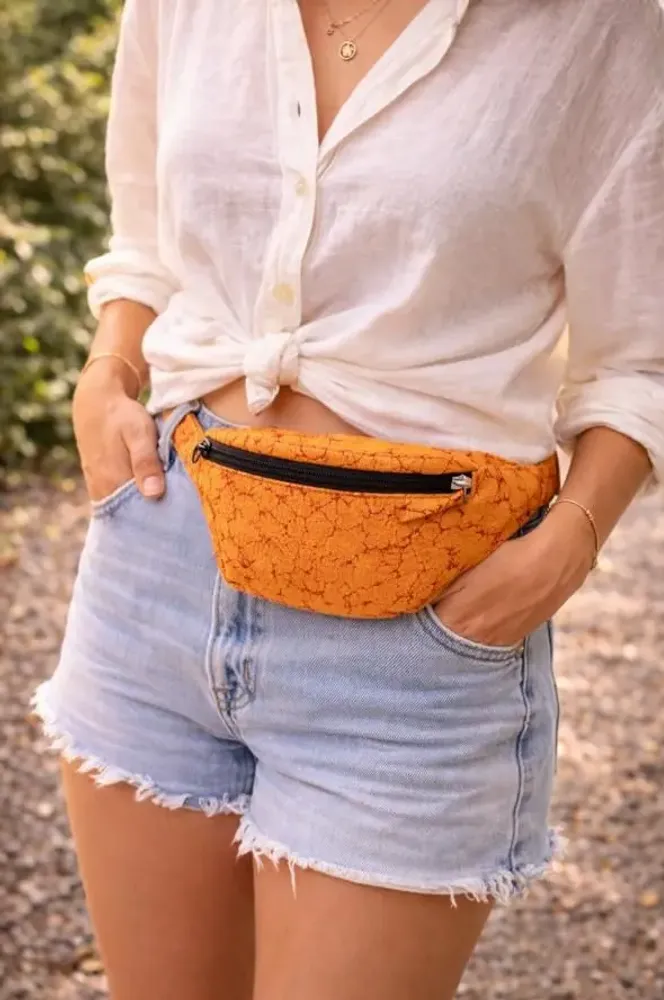 Bags and totes - Midi upcycled sari belt bag - I WAS A SARI