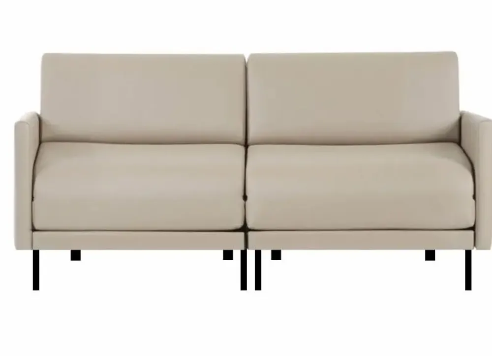 Fauteuils - Canapé lit Français 2 places BOSS DUO 140 LARGE accoudoirs amovibles : Coloris - Tissu / BLEU MARINE - Filo - Blue - LIKOOLIS