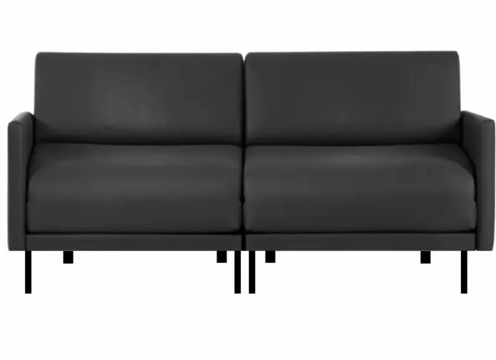 Fauteuils - Canapé lit Français 2 places BOSS DUO 140 LARGE accoudoirs amovibles : Coloris - Tissu / BLEU MARINE - Filo - Blue - LIKOOLIS