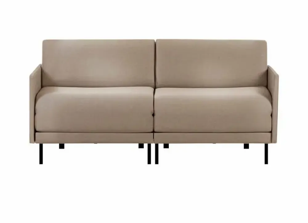 Fauteuils - Canapé lit Français 2 places BOSS DUO 140 MEDIUM accoudoirs amovibles : Coloris - Velours Brunei / 33 - BLEU CANARD - LIKOOLIS