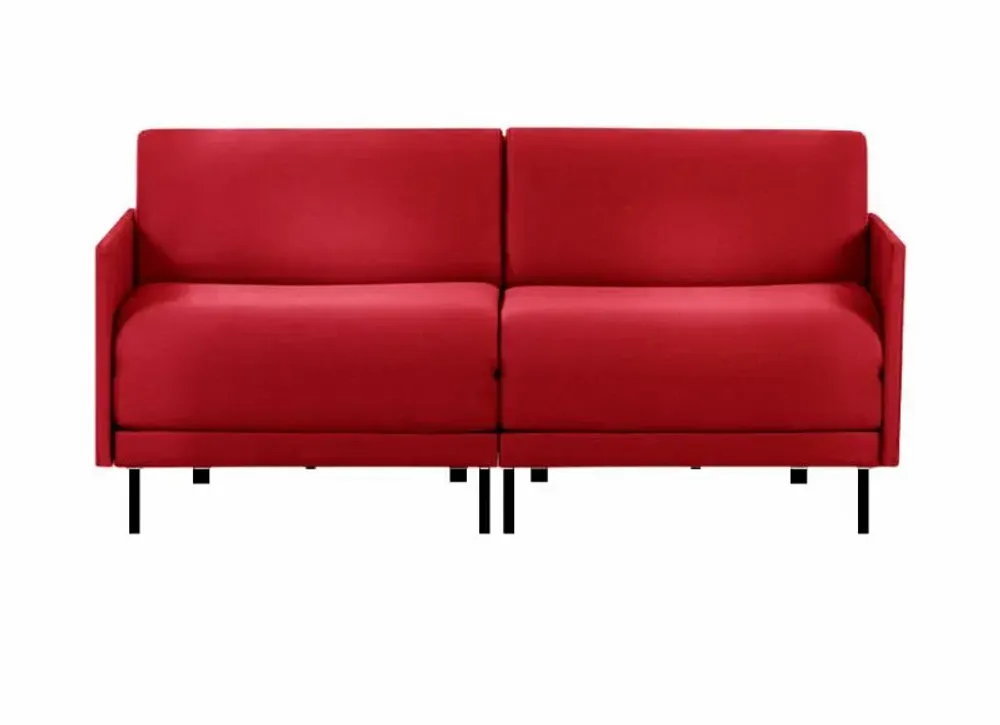 Fauteuils - Canapé lit Français 2 places BOSS DUO 140 MEDIUM accoudoirs amovibles : Coloris - Velours Brunei / 33 - BLEU CANARD - LIKOOLIS