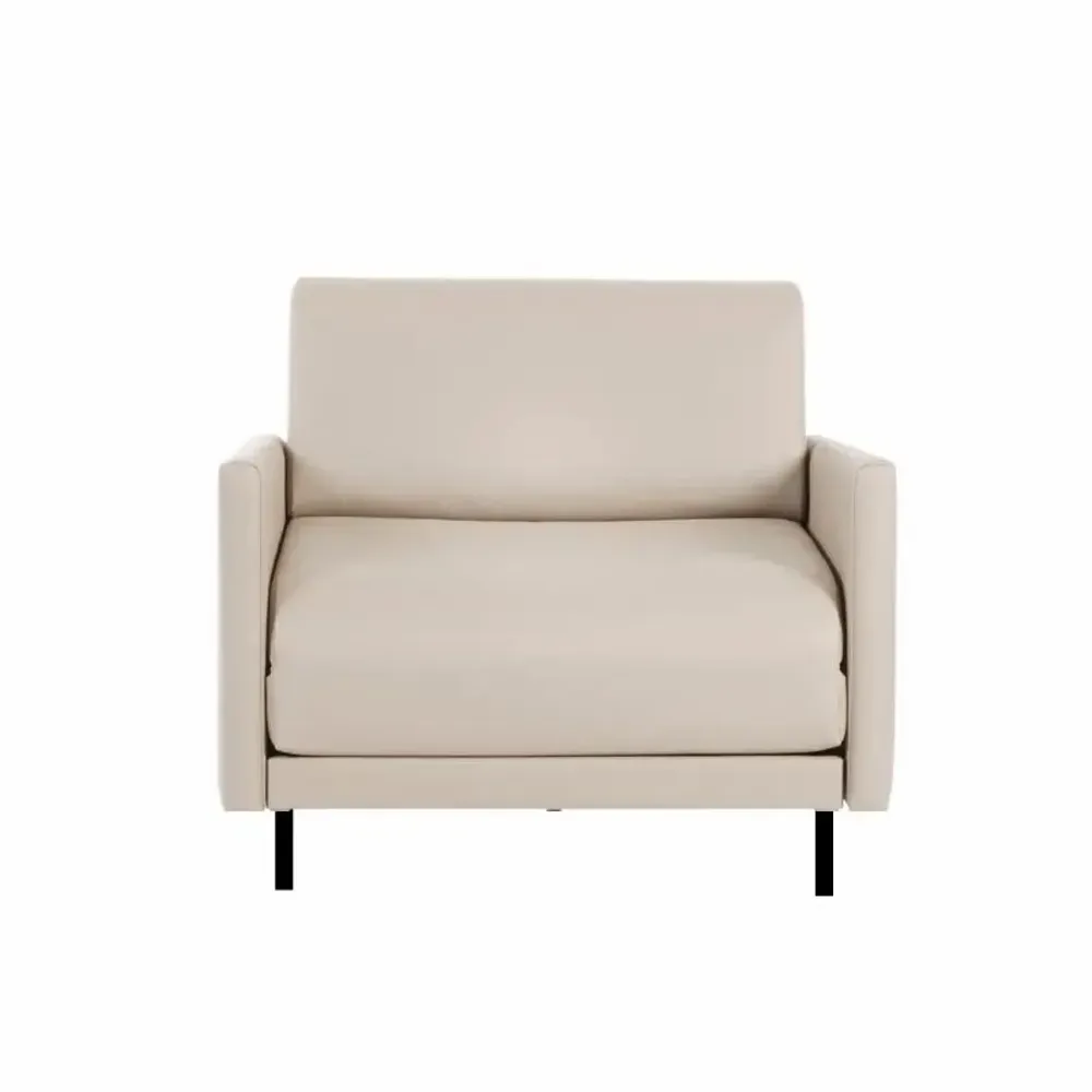 Fauteuils - Fauteuil lit Français 1 Place BOSS 80 LARGE accoudoirs amovibles et réversibles : Coloris - Tissu / ORANGE - Filo - Orange - LIKOOLIS