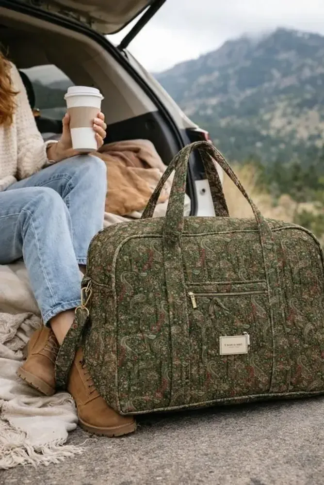 Sacs et cabas - Sac matelassé fabriqué à la main à partir de saris d'occasion - I WAS A SARI