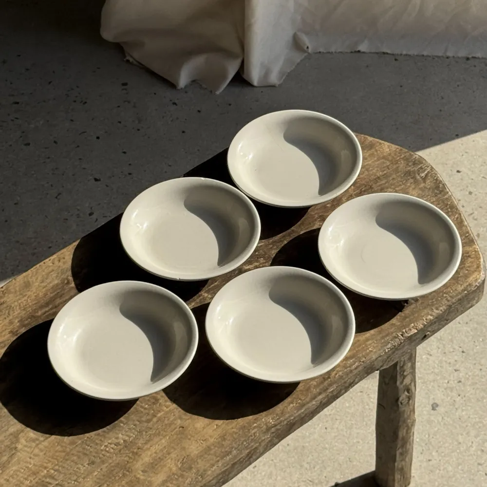 Assiettes au quotidien - Lot de 5 assiettes blanches creuses épaisses pas de marque D21,5 - OFFICE OBJETS